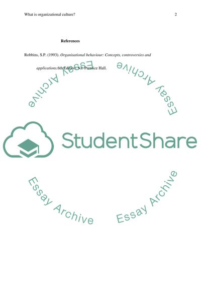 What is organizational culture