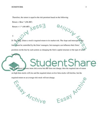 Homework for Chapter 6 and 7