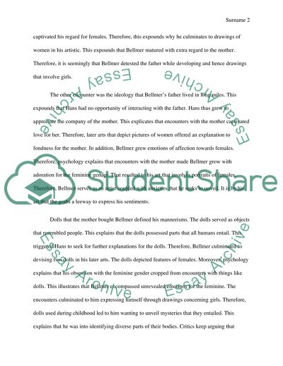 Art of Hans Bellmer, a Psychological Analysis