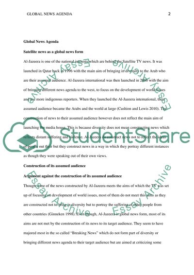 Global News Agenda Analysis