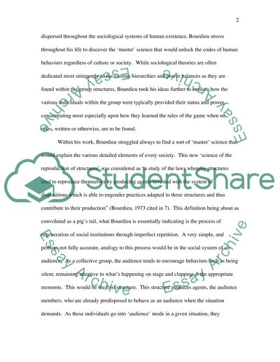 Habitus in the Modern World