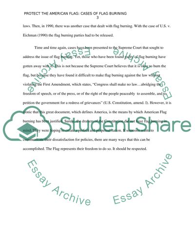 Why United States Flag Burning is Wrong