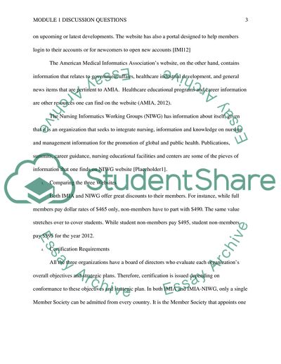 Module 1 Discussion Questions
