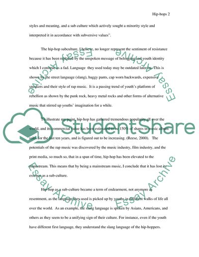 A Sub-Cultural Style