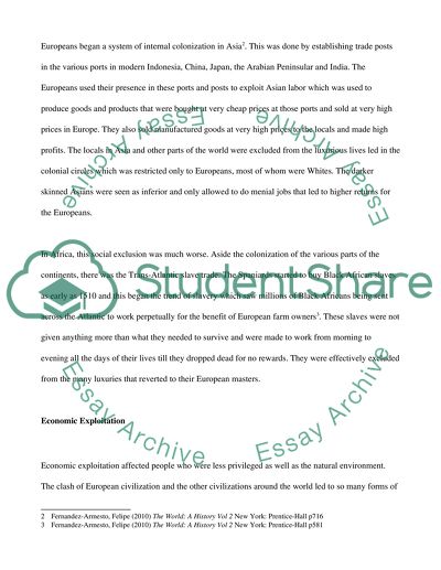 Changes in the History of the World Since 1400 CE