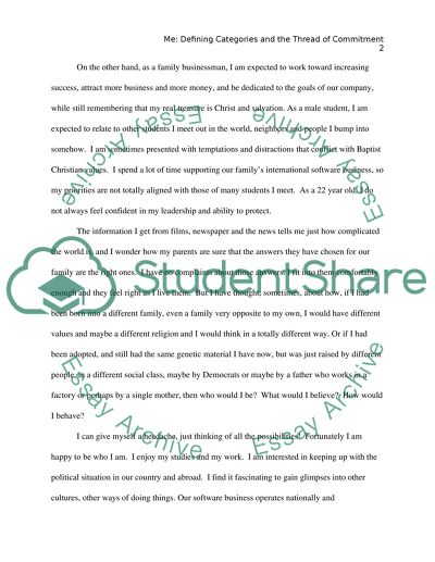 Defining Categories and the Tread of Commitment