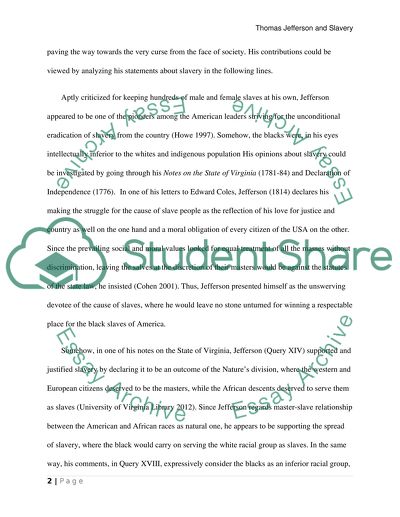 Thomas Jefferson and slavery