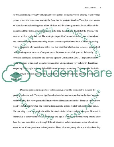 The Impact of Video Games on Children