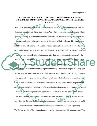 The Connection between Historic Imperialism and Ethnic Strife