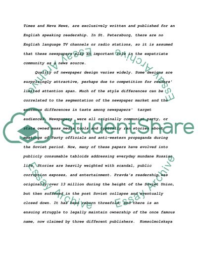 Design of the Most Popular Russian Newspapers