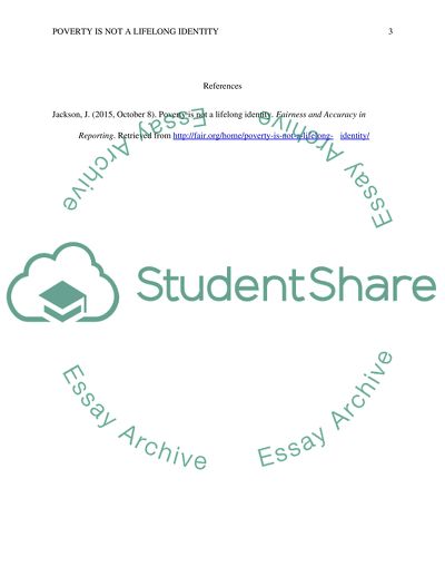 Poverty Is Not a Lifelong Identity