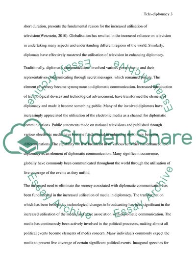 Mass Communication and Diplomacy