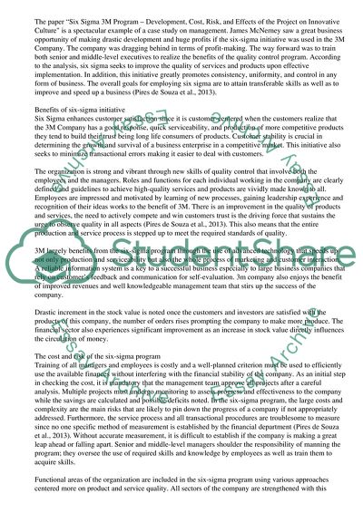 Six Sigma 3M: Development and Huge Profits