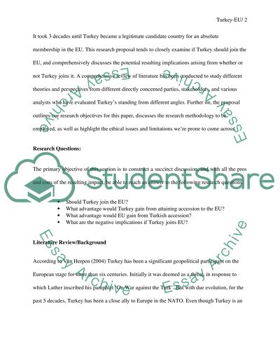 The Relations of Turkey with the European Union