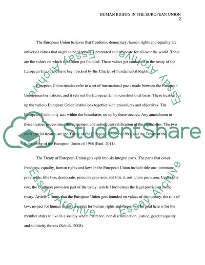 Human Rights in the European Union