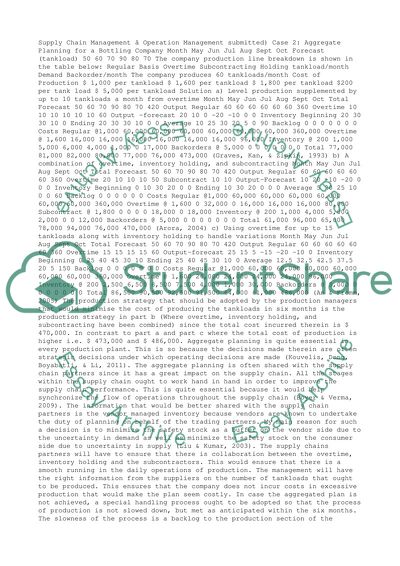 Supply chain management - Operation management