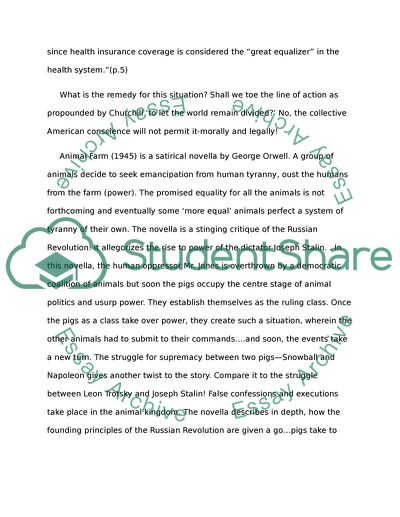 George Orwells Animal: The US Healthcare Policymaking Process as Defined by Longest