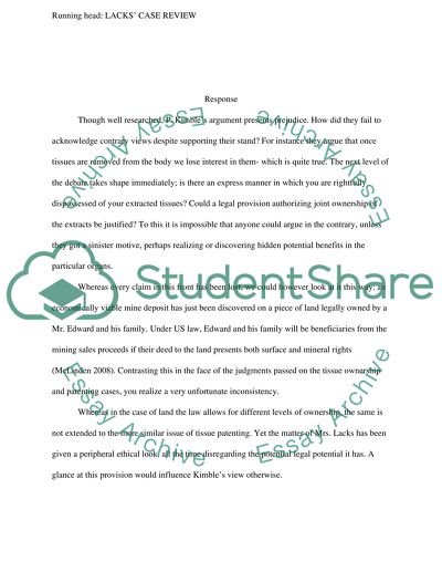 7-3 Response to P. Kimble