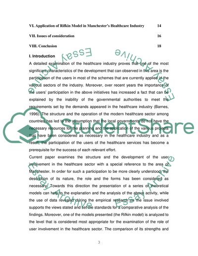 Partnership and User Involvement in Manchester