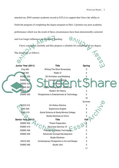 Academic Probation on Additional Semester