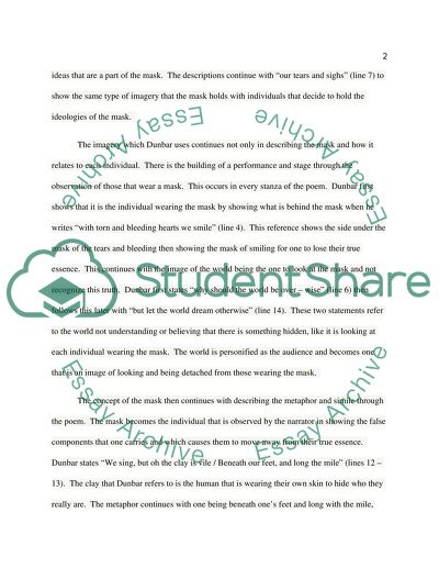 Understanding the Poem We Wear the Mask by Paul Dunbar