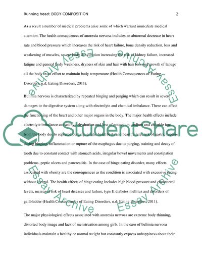 body fat and eating disorders paper essay example topics and well eating disorders essay