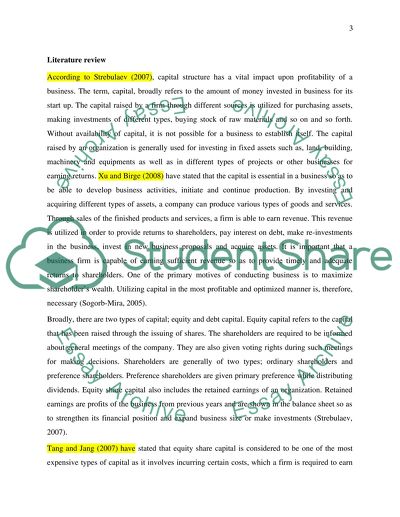 Effect of Capital Structure on Profitability in Thailand Firms