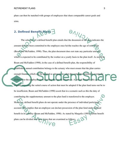 Types of Retirement Plans