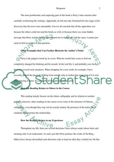 Reflection on Chinese Calligraphy