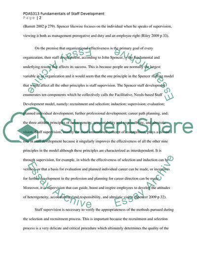 Fundamentals of Staff Development