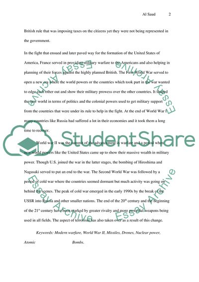 Impact of Technology on Modern Warfare