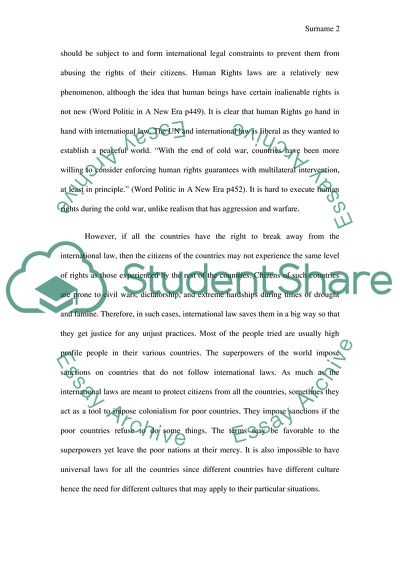 The Strengths and Weaknesses of International Law and Human Rights Law