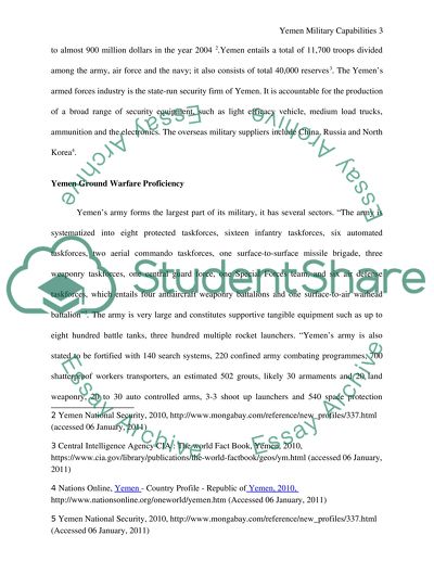 Critical analysis of Yemens current Military Capabilities