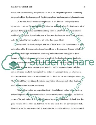 Little Bee by Chris Cleave