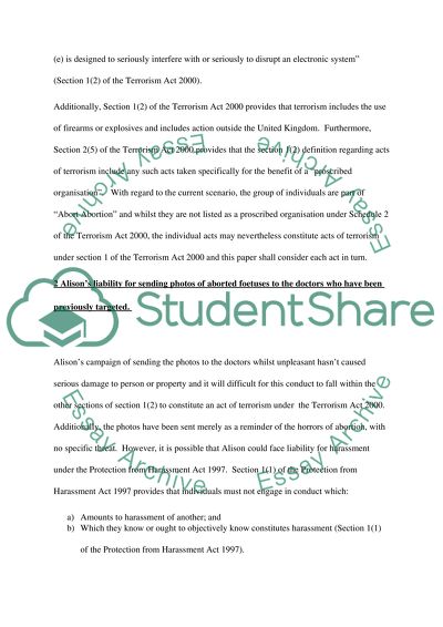 Potential Liability under Criminal Law