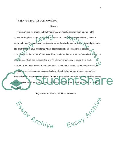 When the antibiotics quit working