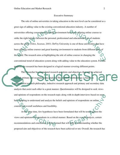 Online Education Market Research