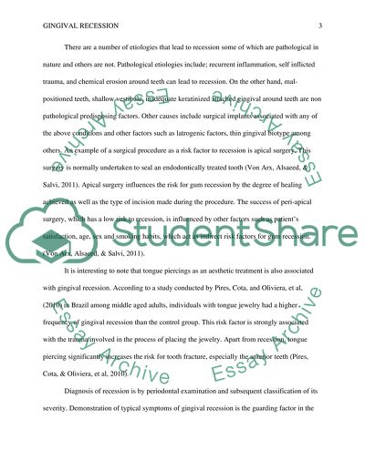 Gingival Recession and Gingival Tissue Graft