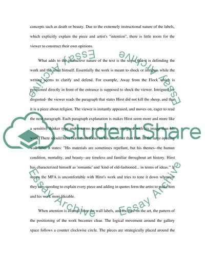 Analysis of Damien Hirsts Artworks