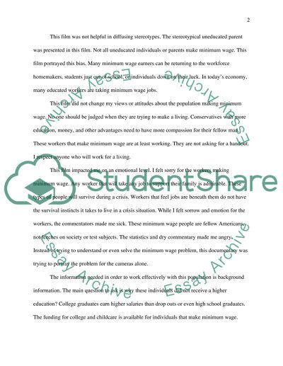 Film Critique - Wage Slaves: Not Getting By in America