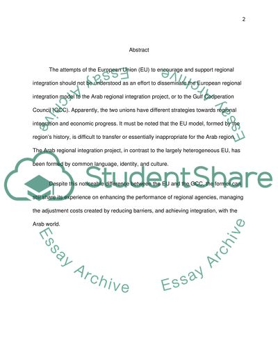 Challenges and Opportunities for the Arab Regional Integration Initiative