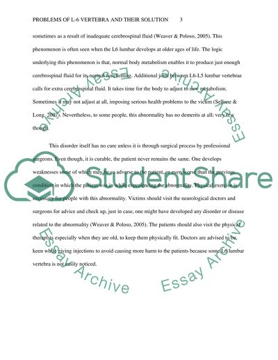 Problems Caused by L-6 Vertebrae