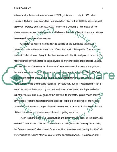 Environmental Policies Paradox in the USA