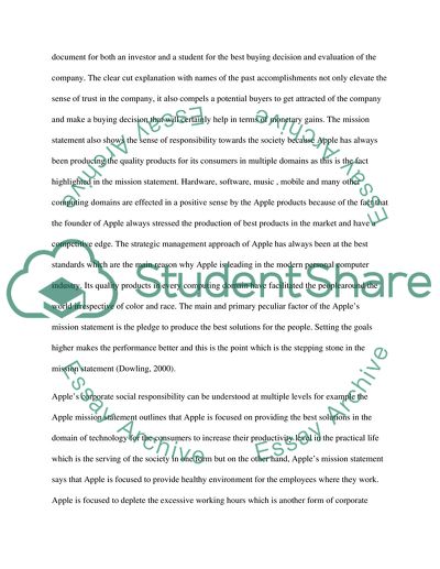 Mission and Objectives of the Company Including Its Corporate Social Responsibility