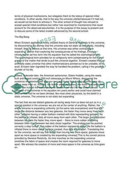 The Origin of the Universe