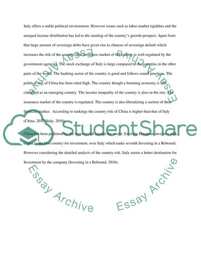 The Country Briefings