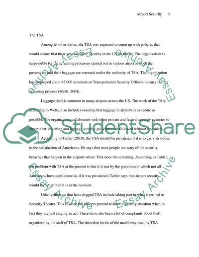 Airport Security in the US