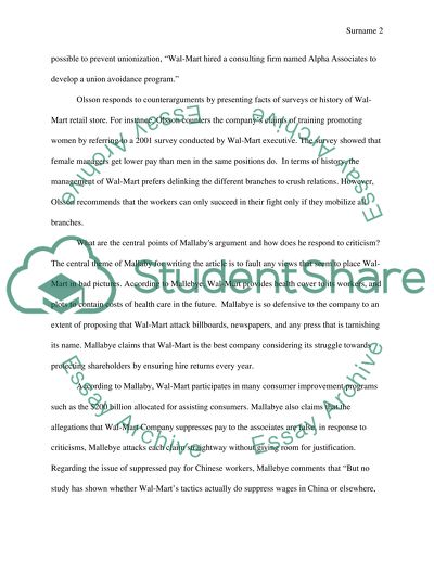 Reading response