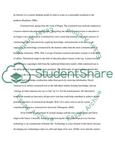 Constructivist School System Based on Contemporary Technology