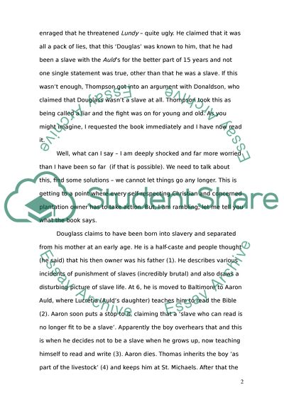 Letter from a slaveholder